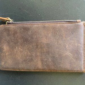 Kattee Men's Brown Leather Card Case